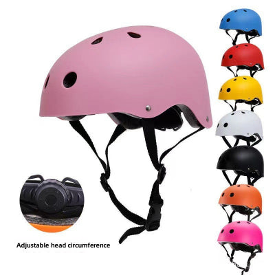 casque enfant velo skate scooter rose