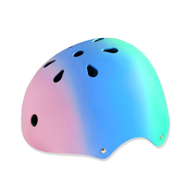 casque enfant velo skates bleu rose