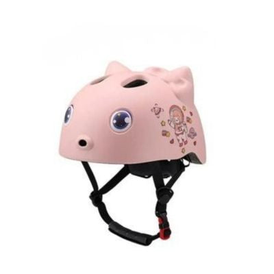 casque velo enfant astronaute rose