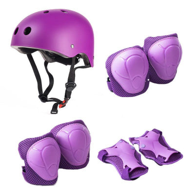 casque velo enfants violet
