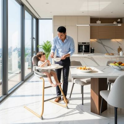 chaise haute evolutive en bois pratique