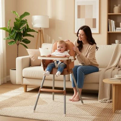 chaise haute evolutive pliage compact
