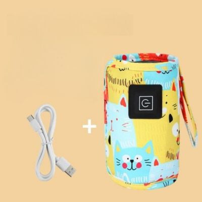 chauffe biberon portable jaune