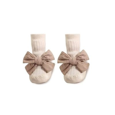 chaussette bebe beige