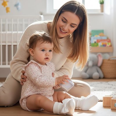 chaussette bebe finitions soignees