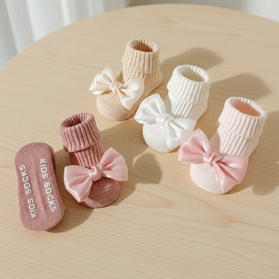chaussette bebe ornement elegant cousu