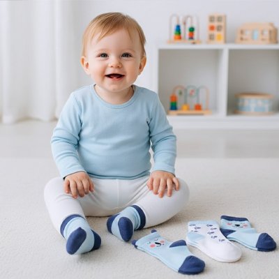 chaussettes bebe bords non compressifs 