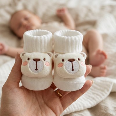 chaussettes bebe coloris neutres et intemporels