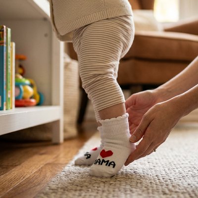 chaussettes bebe design ludique