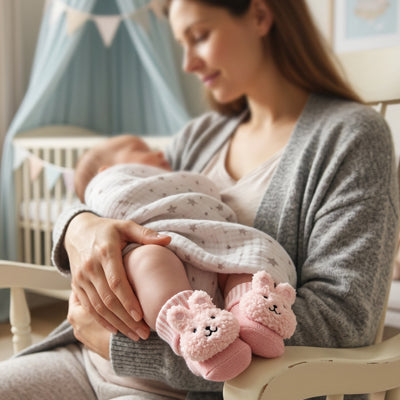 chaussettes bebe lapin rose
