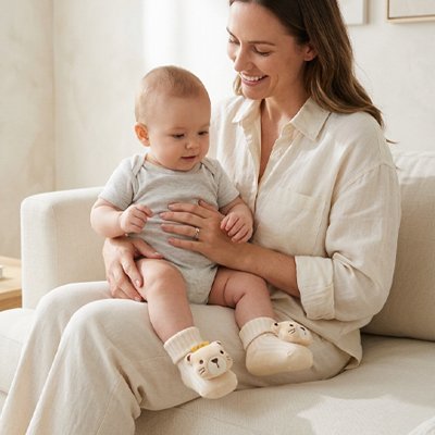 chaussettes bebe maintien sur autour de la cheville