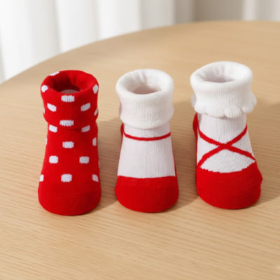 chaussettes bebe rouge