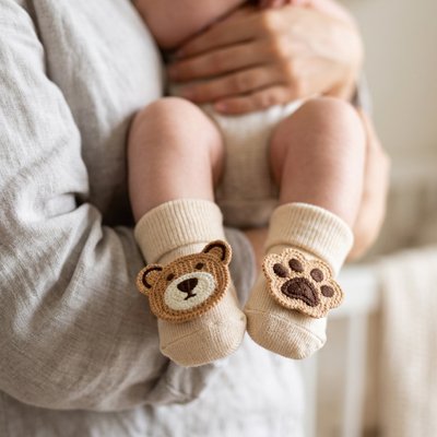chaussettes bebe tailles adaptees