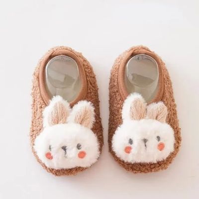 chausson bebe marron