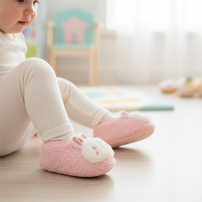chausson bebe semelle antiderapante texturee
