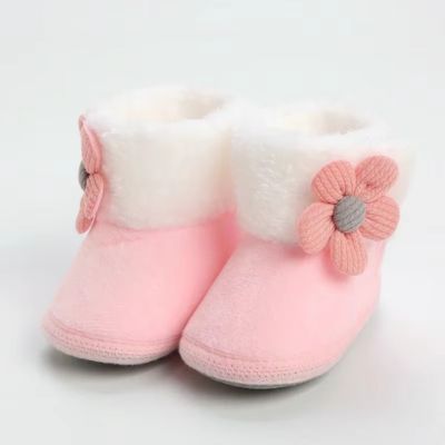 chausson bebes roses
