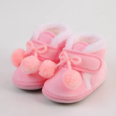 chaussons bebe rose