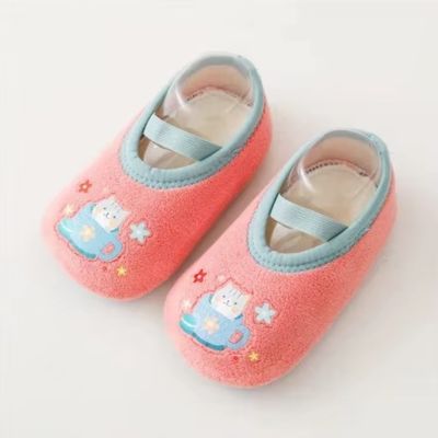 chaussons bebes rose