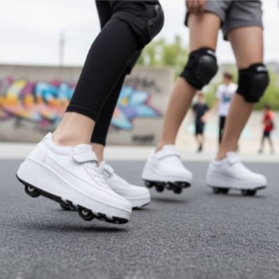 chaussure a roulette glisse fluide silencieuse