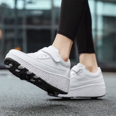 chaussure a roulette systeme de verouillage