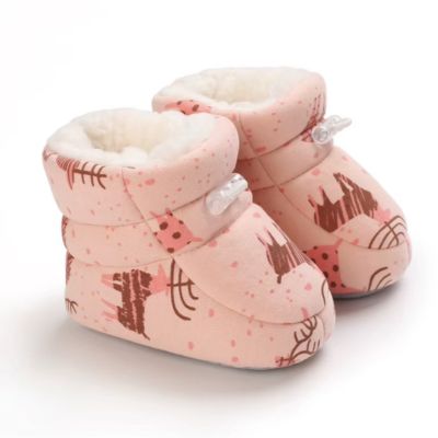 chaussure bebe cerf rose