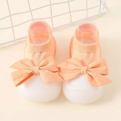 chaussure bebe fille orange