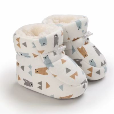 chaussure bebe ours geometrique