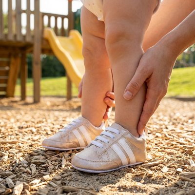 chaussure bebe tige en matiere synthetique