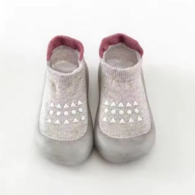 chaussures bebes gris