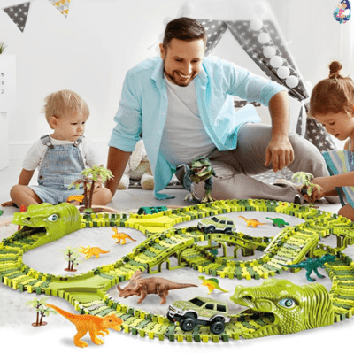 Circuit Voiture Électrique DINOFLASH™ - bebemam.com