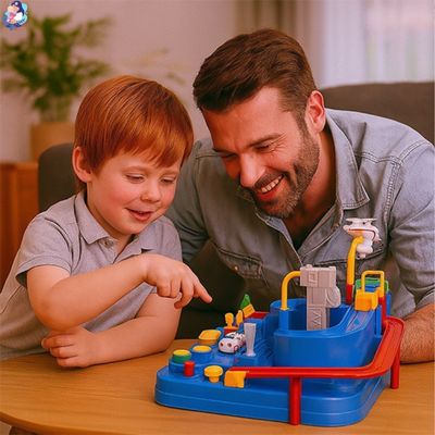circuit voiture jouet Keejaa entre pere et fils