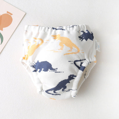couche lavable bbiess dinosaure blanc