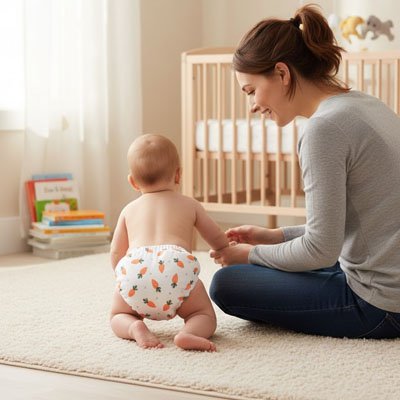 couche lavable bebe protege la peau sensible