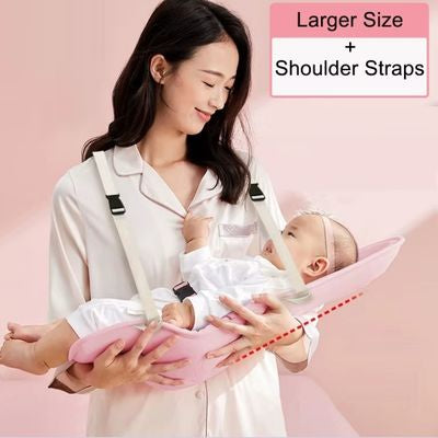 coussin d allaitement pour bebe rose avec bretelles