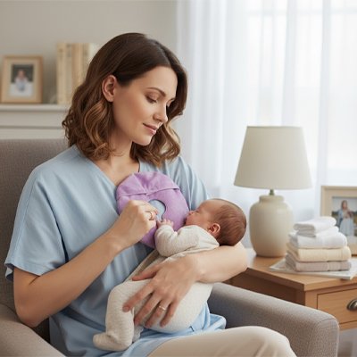 coussinet d allaitement housse textile amovible