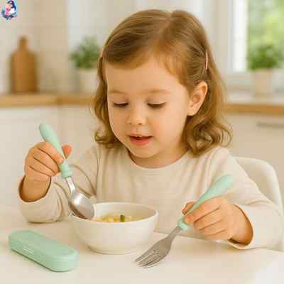 couvert bebe ergonomique mouvement facile