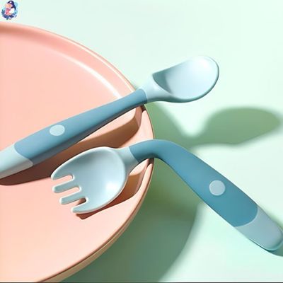 couvert pour bebe silicone ergonomique