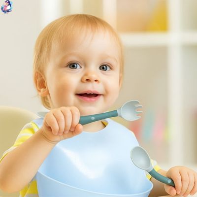 couvert pour bebe silicone texture agreable