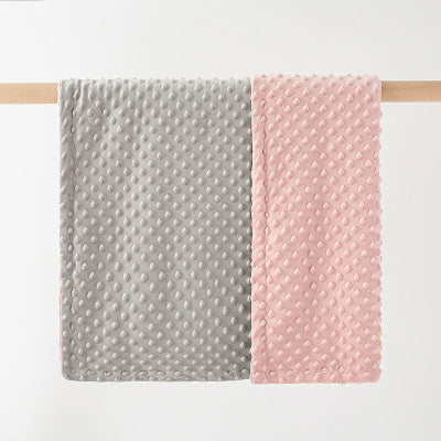 couverture bebe gris rose
