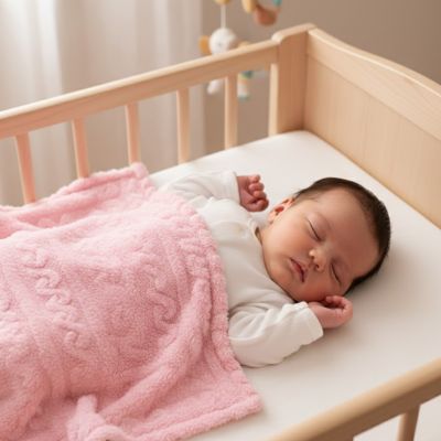 couverture bebe motif en relief