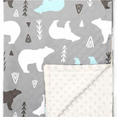 couverture bebe ours blanc