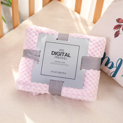 couverture bebe rose clair