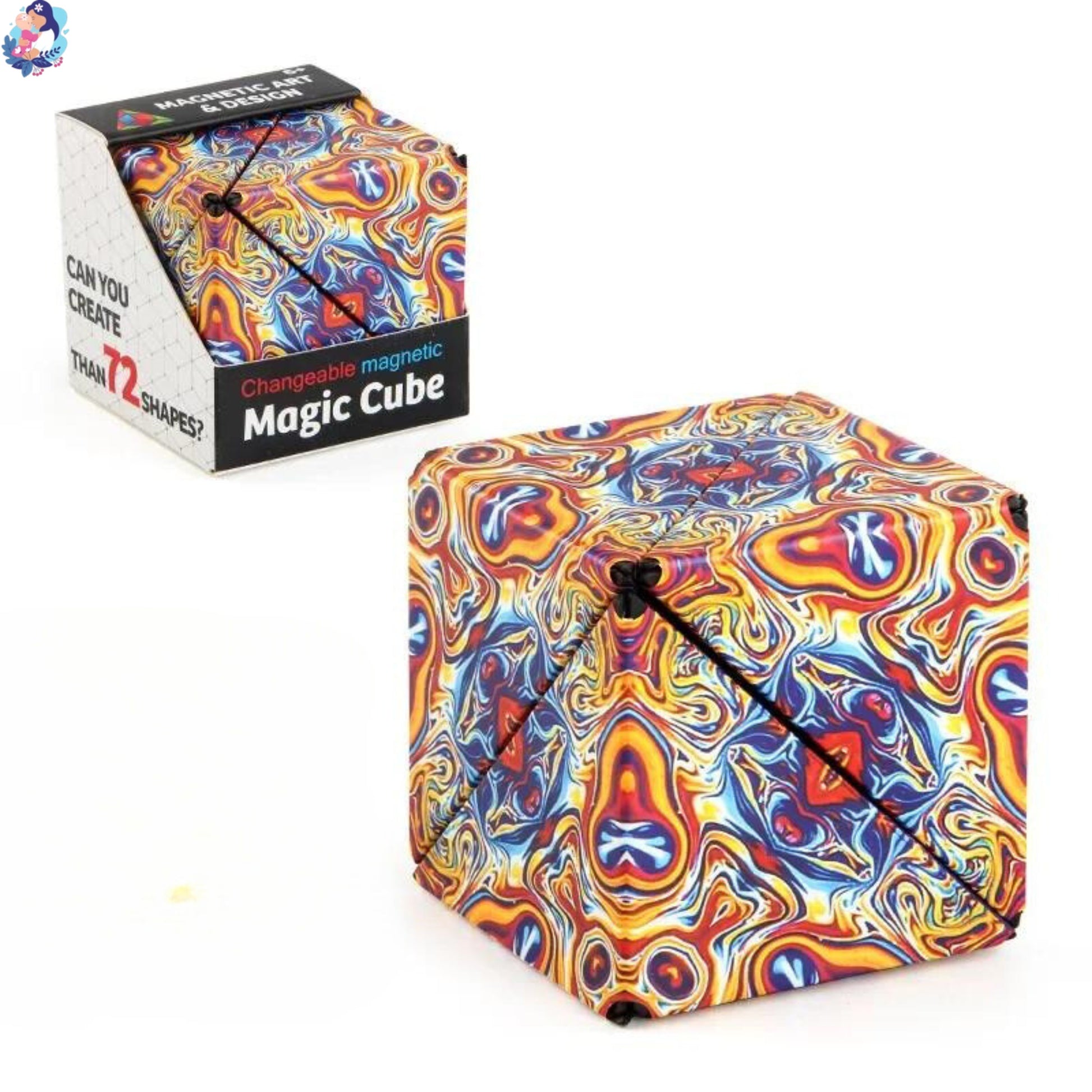 Cube puzzle géométrique 3D - bebemam.com