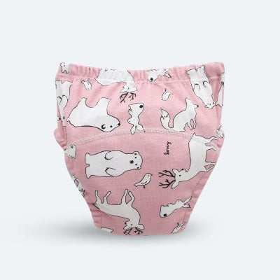 culotte d apprentissage ours polaire rose