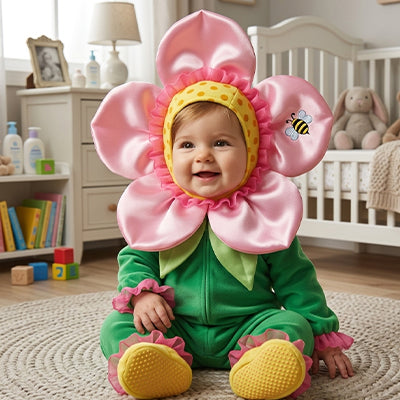 deguisement bebe rose clair