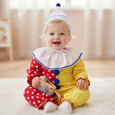 deguisement bebe rouge jaune