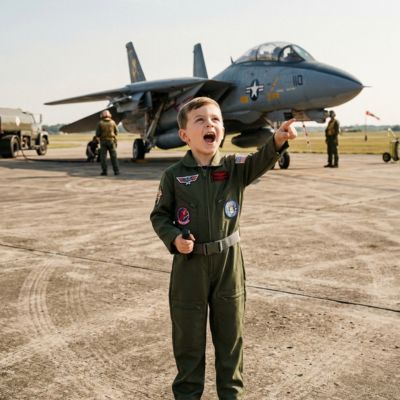 deguisement enfant pilote militaire