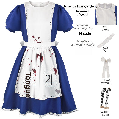 deguisement halloween bleu et blanc