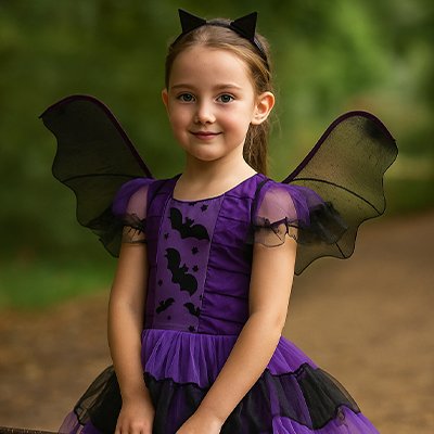deguisement halloween enfant violet