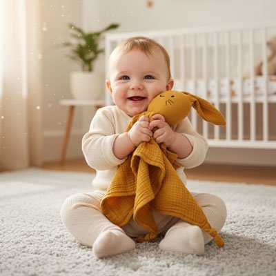 Doudou lapin | Écologique et Apaisant